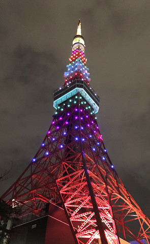 東京タワー 令和の新ライトアップ インフィニティ ダイヤモンドヴェール 点灯開始 建設通信新聞digital