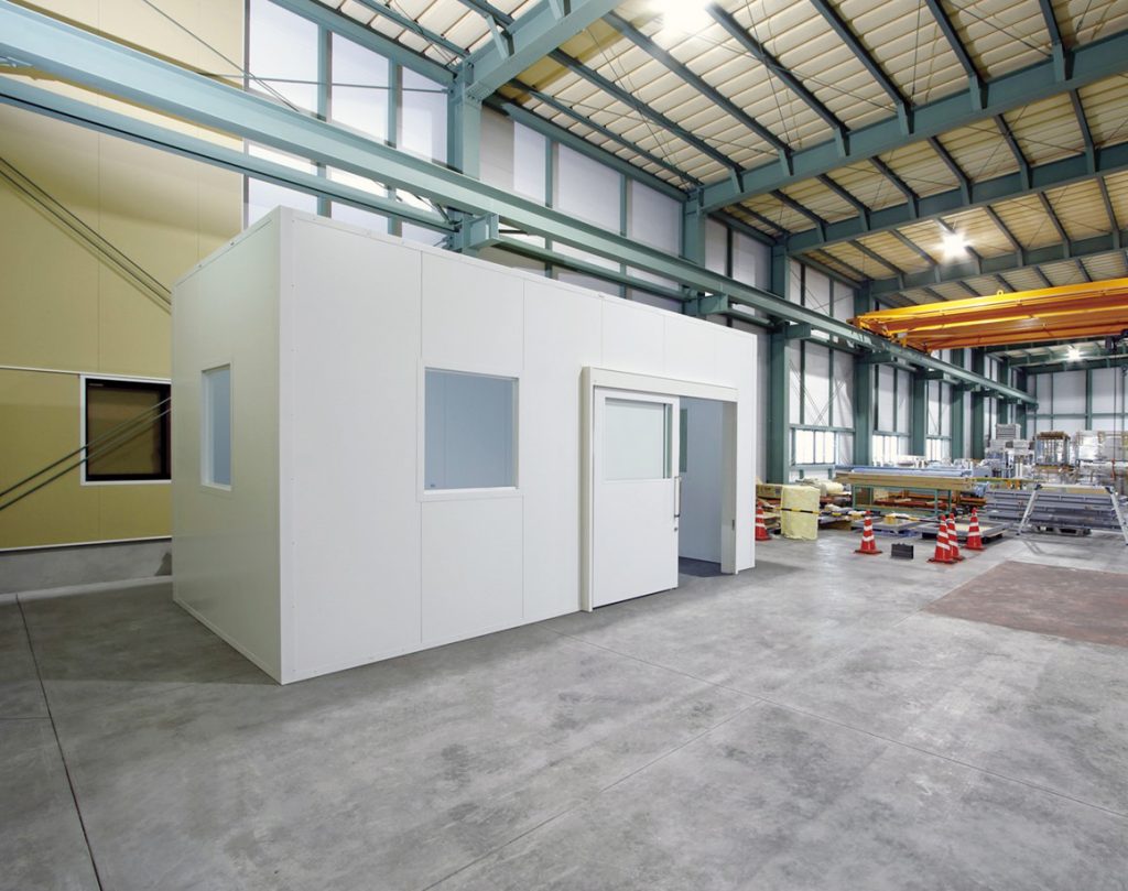 三和シヤッター工業】耐火ボックス型間仕切「マジカルBOX」発売 工場内