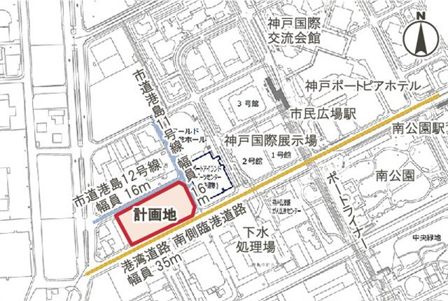 建設地の周辺地図