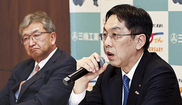 名古屋次期社長（右）と石田社長