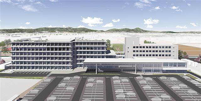 新本庁舎の完成イメージ