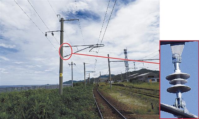 電車線用ポリマーがいし