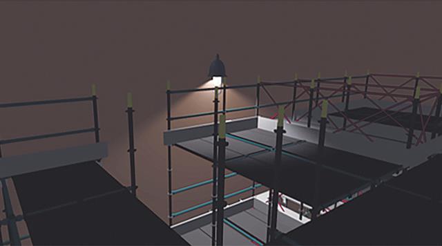 照明の数を一つから