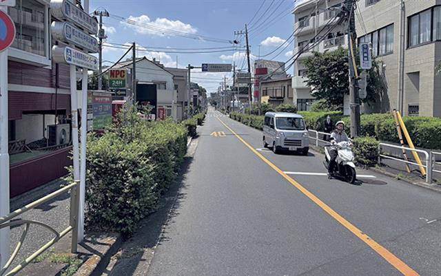 現在の補助第２３４号線国道２５４号から撮影