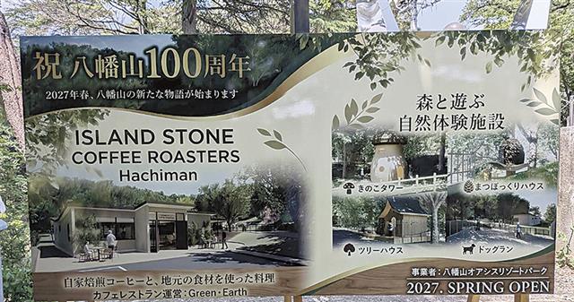 公園に設置された看板