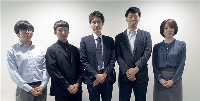 左から金庭氏、土器屋氏、高木氏、高橋氏、宮澤氏