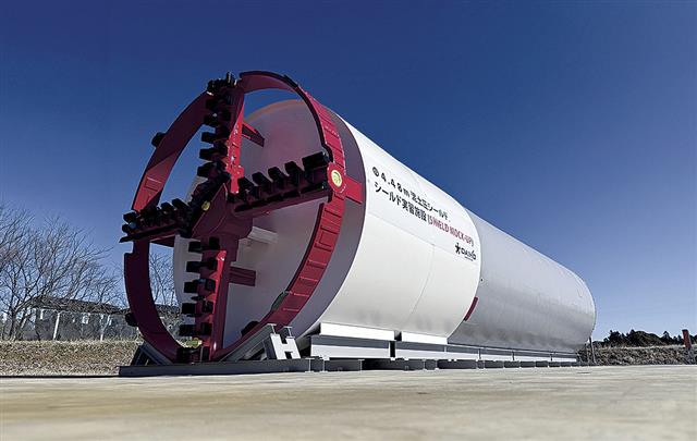 シールド径４．４８ｍ、トンネル全長２０ｍ。５月２９日に施設を初公開した
