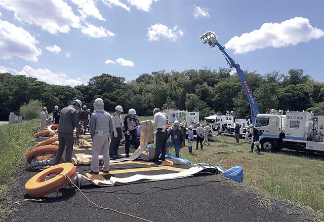 排水作業の訓練