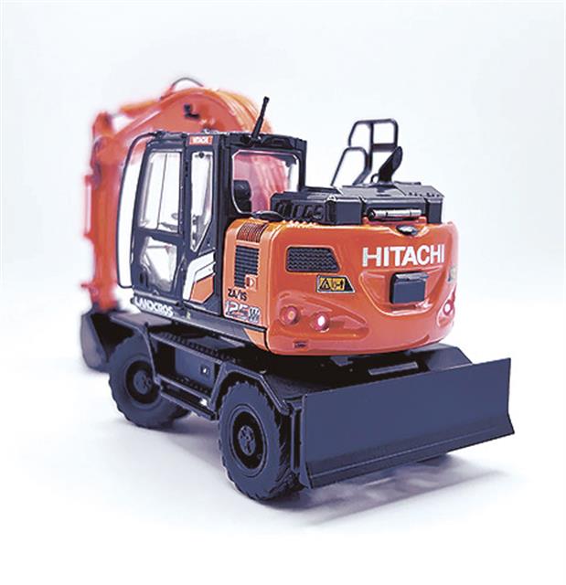 ホイール式ショベル新作ミニチュア制作/日立建機・CSPIで先行販売