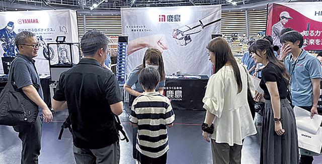企業ブースでは機電分野の取り組みを紹介した