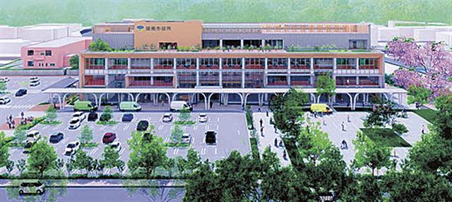 新庁舎の完成イメージ