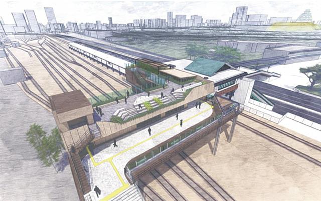 大阪城公園接続デッキのイメージ