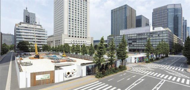 有楽町駅から見た完成イメージ