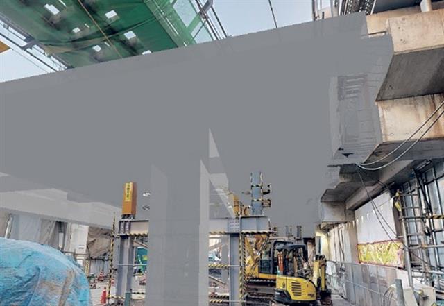 現況３Ｄ画像と計画モデルの統合活用事例
