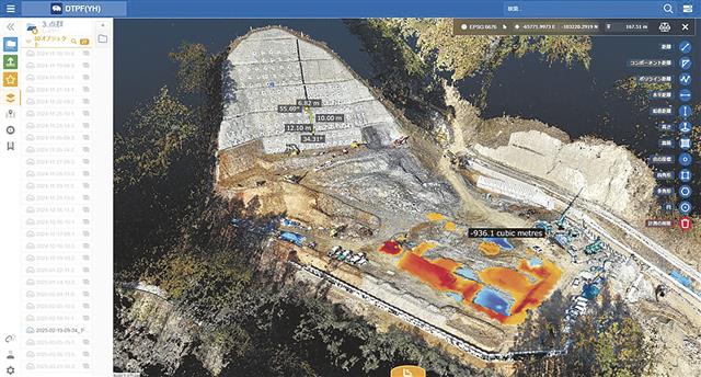 プラットフォームの仮想空間に構築された現場