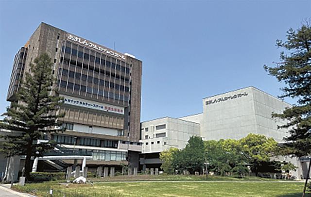 現在のセンター文化棟とホール棟