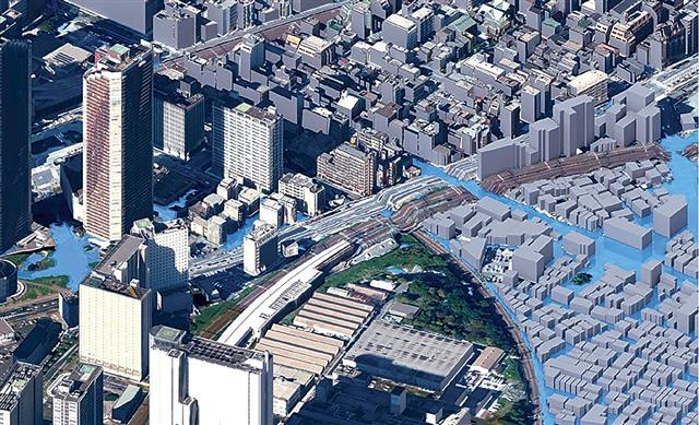 ＰＬＡＴＥＡＵデータとの連携による３次元可視化例
