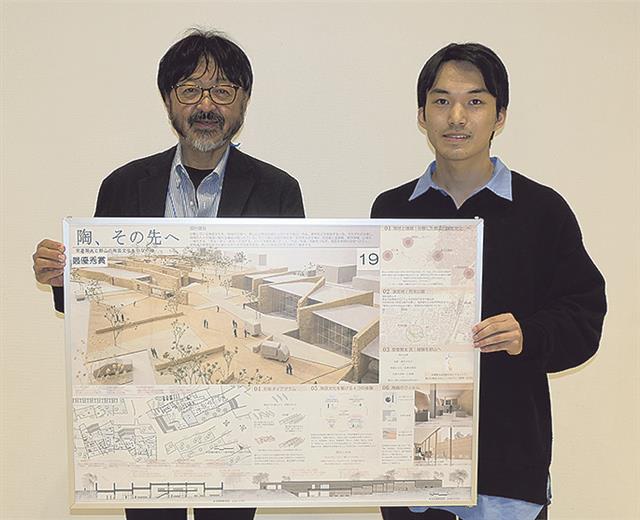 最優秀の佐々木さん（右）と早坂支部長