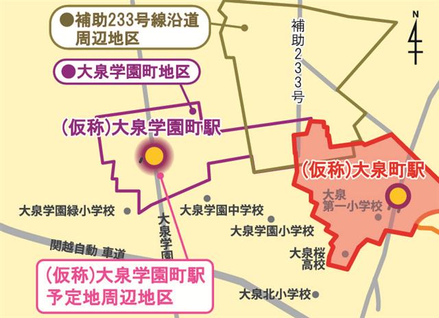 まちづくりエリア周辺図
