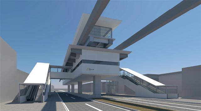 （仮称）№１－６駅の完成イメージ