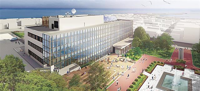 新庁舎の完成イメージ